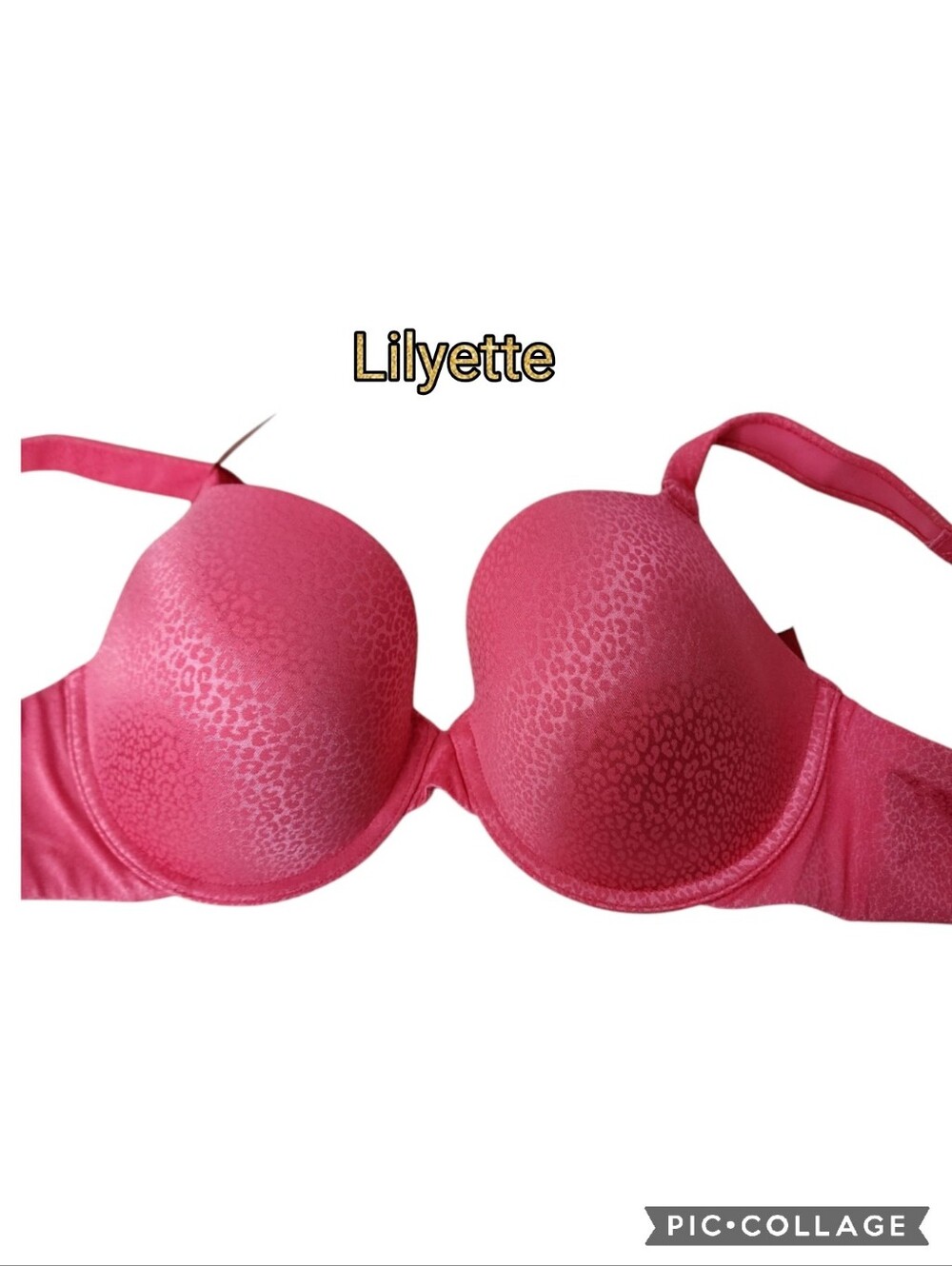 Maidenform Lilyette bra custom lift moderate padded  pink print nwt sz 36d